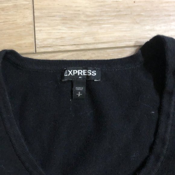 Express- Black Quarter sleeve work Shirt- Small - Picture 3 of 7